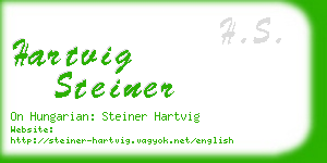 hartvig steiner business card